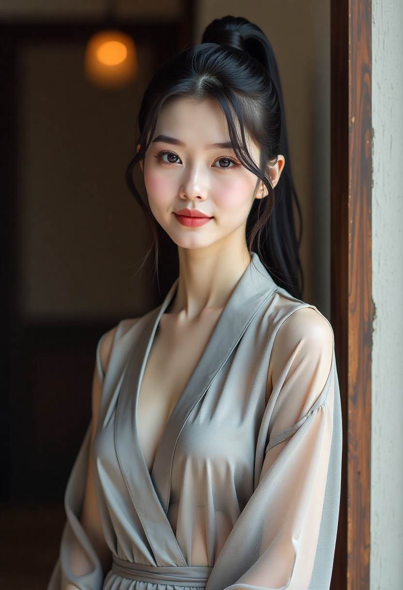 她说